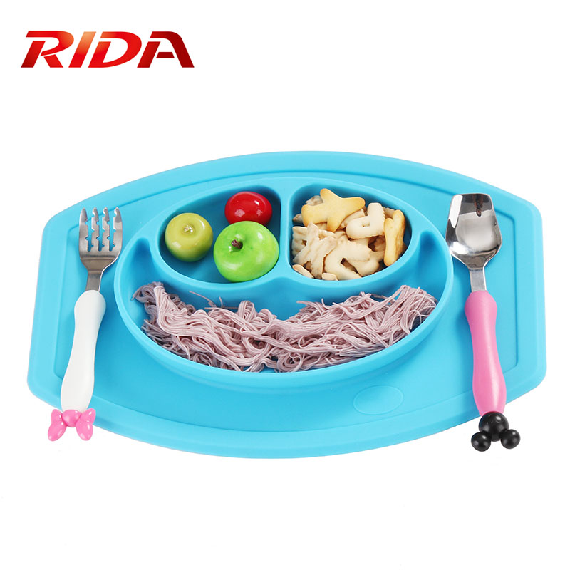 washable baby silicone placemate with bowl