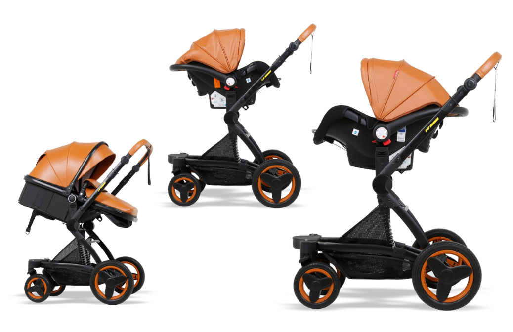 aluminum alloy pram EN1888 2 in 1 baby stroller china with car seat