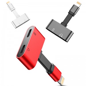 Dual Lightning Headphone Audio & Charge Splitter Adapter