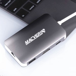 8-IN-1 USB C HUB Multi Port TYPE C Adapter with PD Charging Port, HDMI SD/TF Card Reader USB 3.0