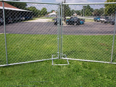 chain link portable fence