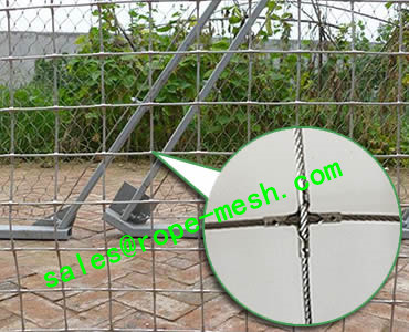 Stainless steel square rope mesh 