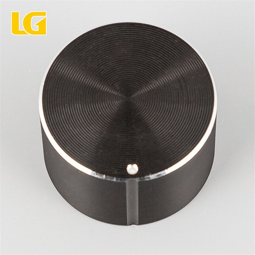 ISO9001 OEM Ningbo China Round black aluminum alloy knob with high quality,40mm Aluminum white volume knob,40mm Aluminum white volume knob factory