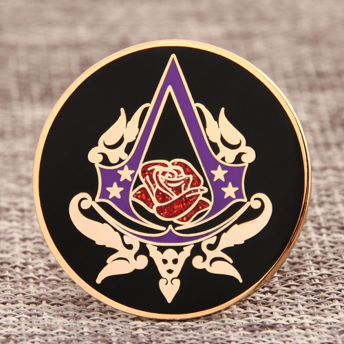Rose Custom Hard Enamel Pins