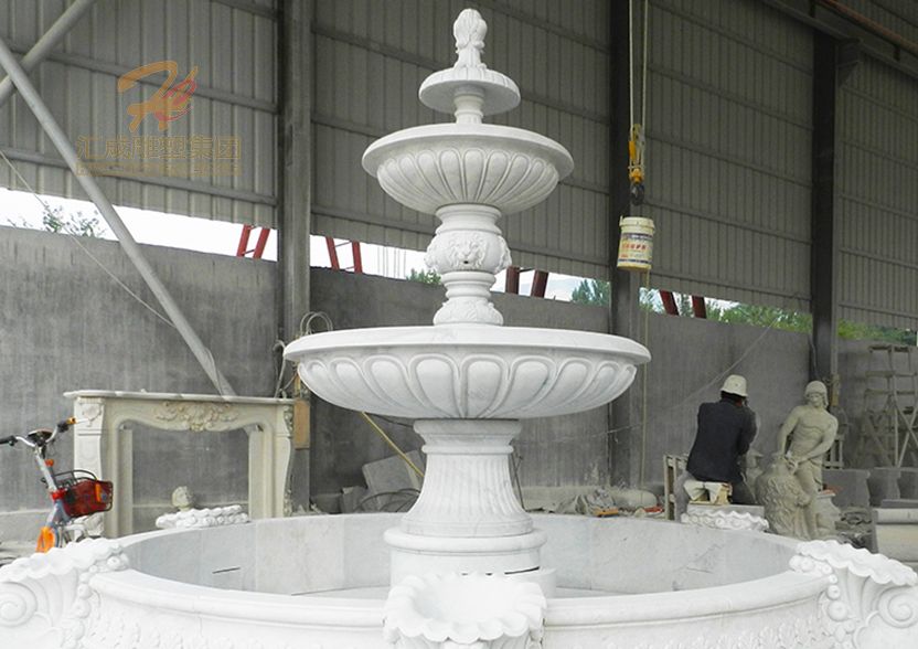 Classical Outdoor Large Carving Marble Water Fountain