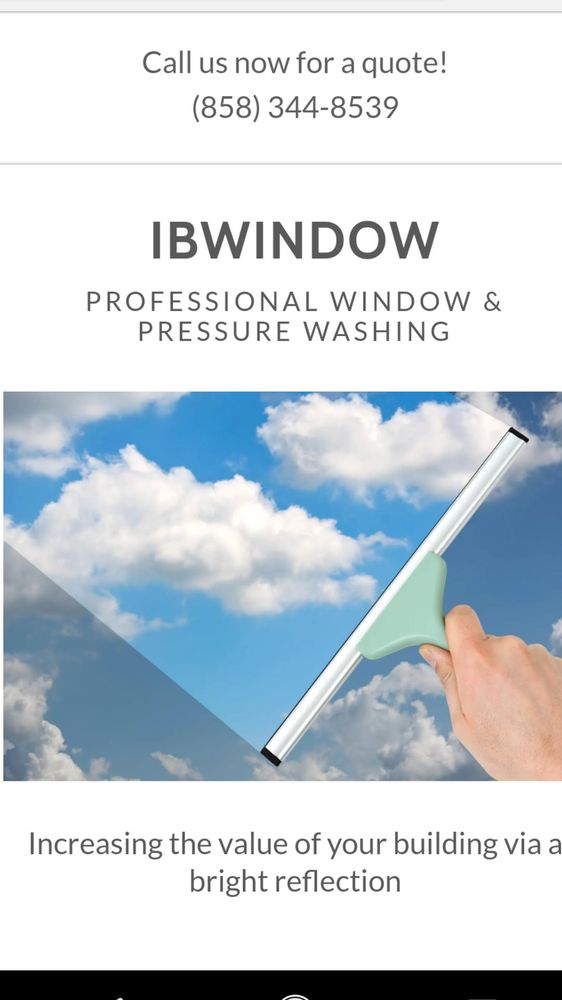 IbWindow | Pressure washing window cleaning