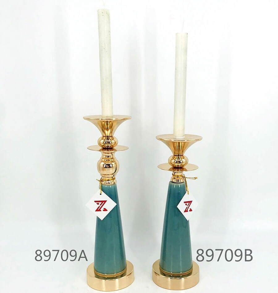 Upscale Simple Style green small candle holder Home Decor
