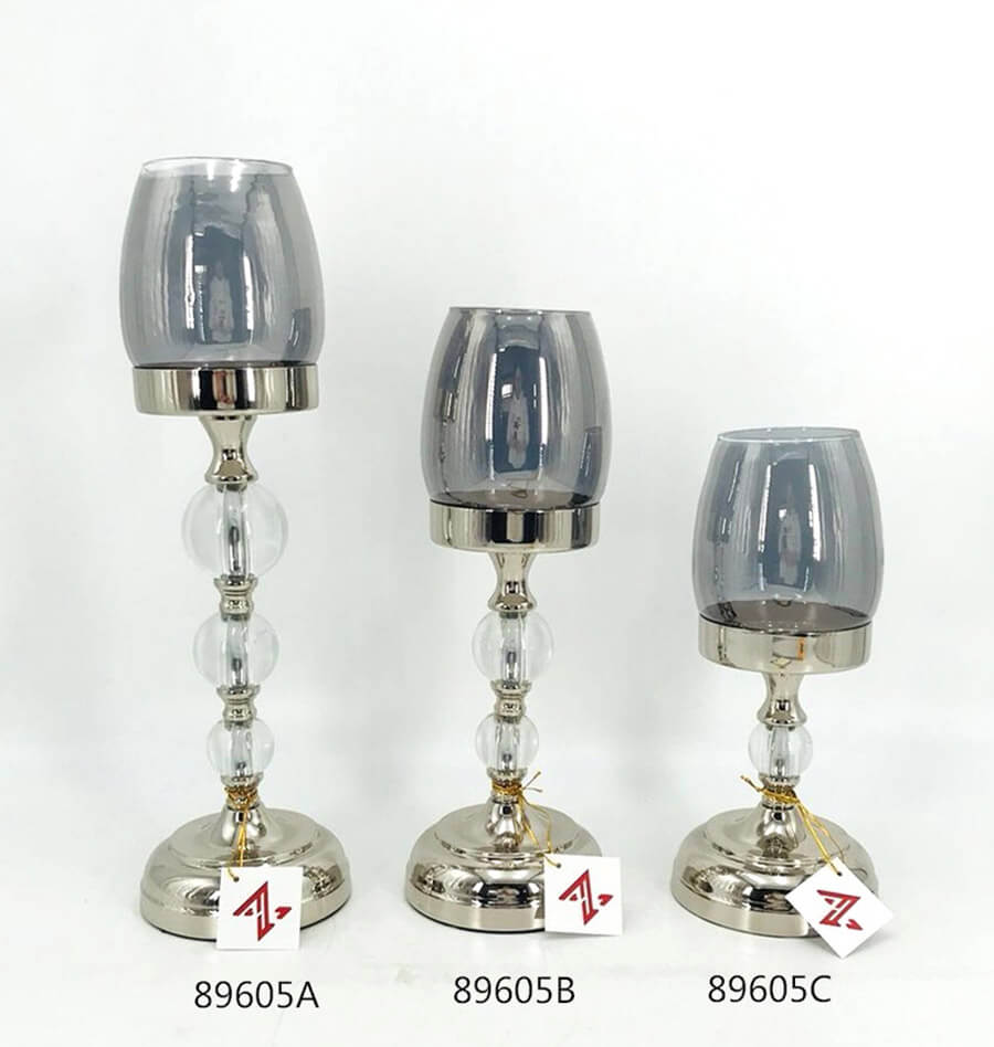 latest style transformable gold and black metal candle holder from china factory