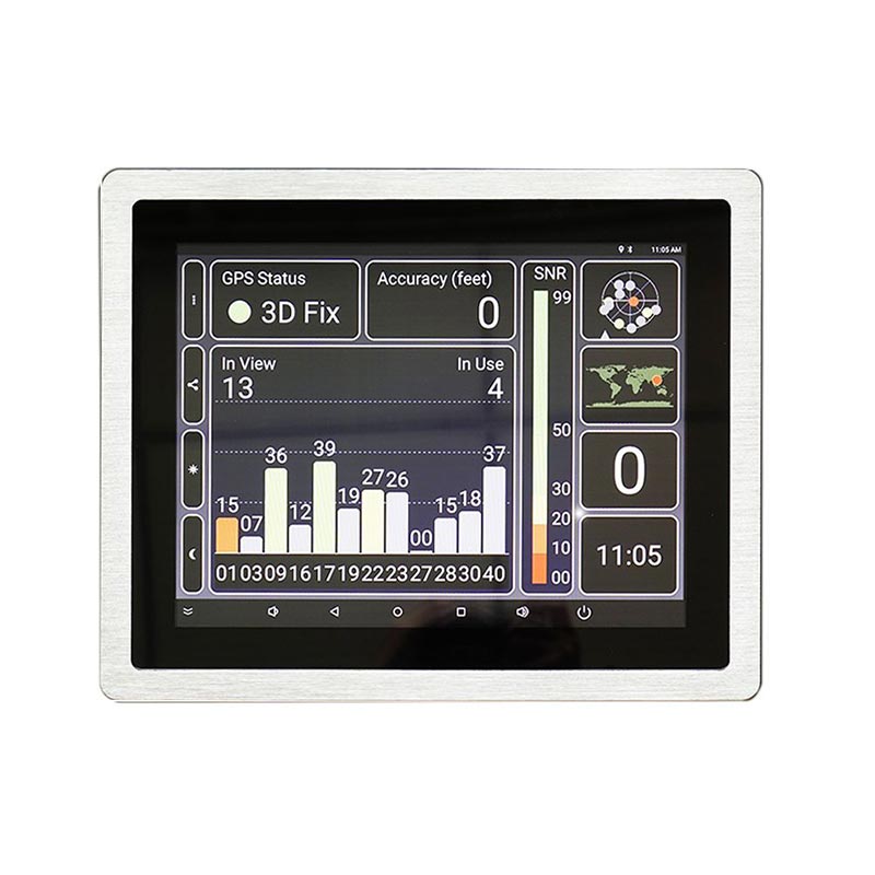 12 inch android touch panel pc with gps
