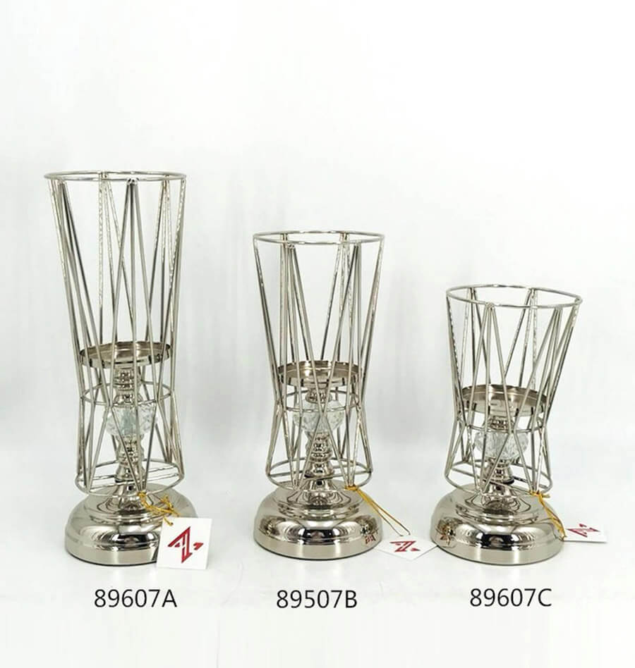 latest style transformable gold and black metal candle holder from china factory
