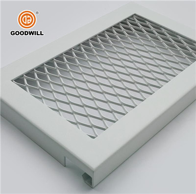 Diamond shaped perforated pattern metal plate mesh steel panels for architeture