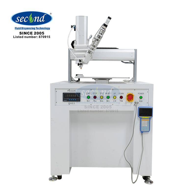 High precision CE certificated 4 Axis two parts desktop automatic dispensing robots for LED and LCD