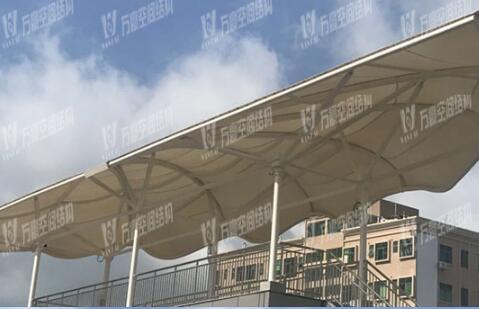 permanent architecture materials Light Rail Membrane Structure