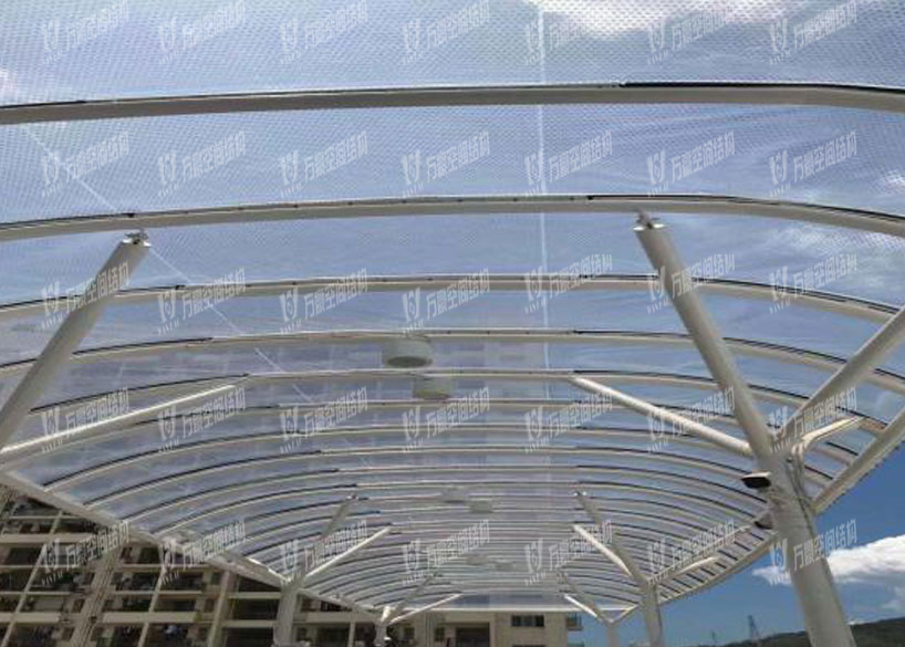 Bus Station Canopy Membrane Structure Permanent Architecture Materials