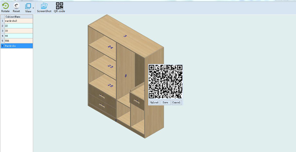 Haixun Furniture Design System QR code installation drawing Six sides drawing Hand drawing of special shapes