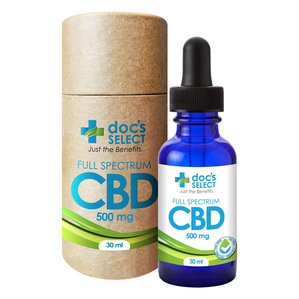 Doc’s Select Tincture 500 mg ( 0% THC ) – Natural Flavor