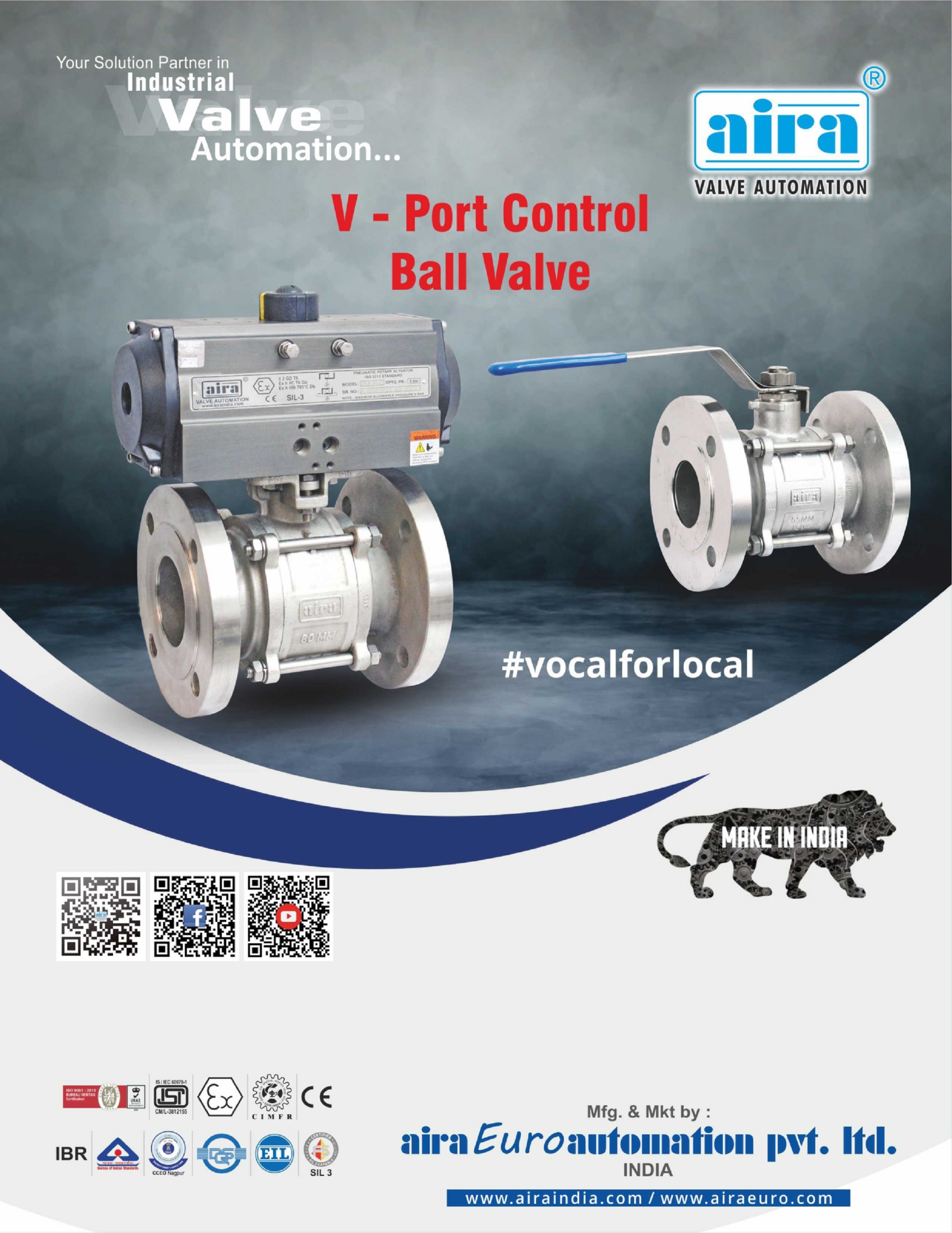 V port Ball valve
