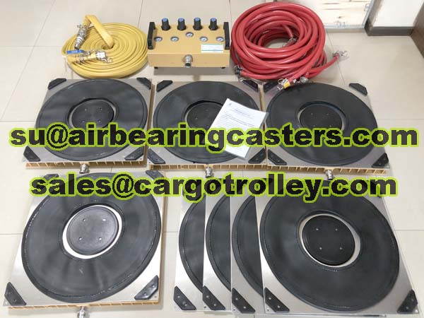 Air caster rigging systems description