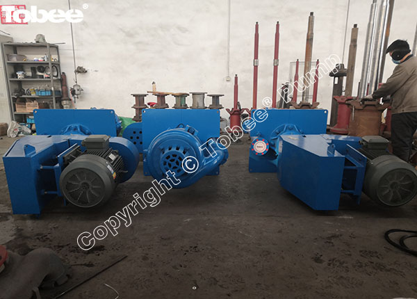 Tobee 100RV vertical slurry pump with motor.