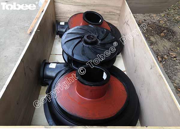 Tobee® 8/6 AH Slurry Pump Wetted End Parts in Rubber Material.