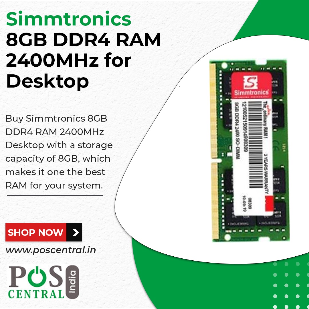 Simmtronics 8GB DDR4 RAM 2400MHz for Desktop