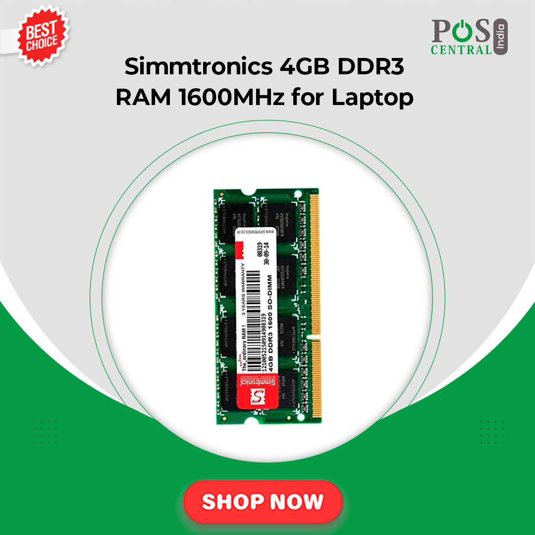 Get Simmtronics 4GB DDR3 RAM 1600MHz for Laptop at best prices