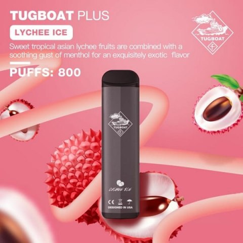 Tugboat Plus Lychee Ice Disposable Vape