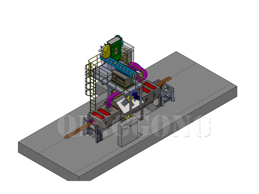 ANCHOR CHAIN SHOT BLASTING MACHINE