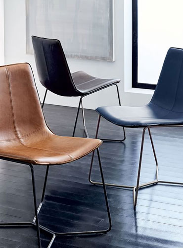 Leather Lounge Chairs